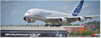 tmb a380 lands at farnborough